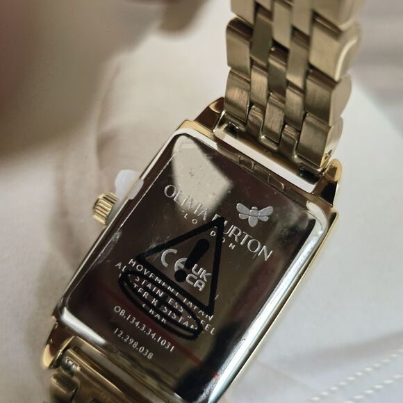 Olivia Burton Townhouse Quartz Gold-Tone Stainless Bracelet Rectangular Watch main image 5